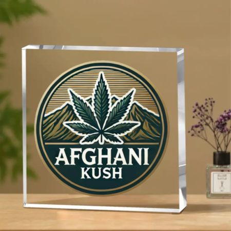 Afghani Kush 10x10cm Acrylic Plaque – Elevate Your Space with Legendary Vibes